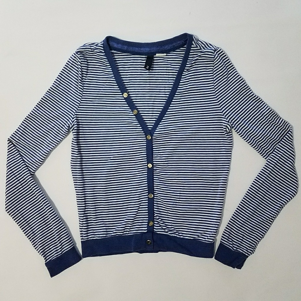 'Divided' BY H&M blue and white stripe long sleeve